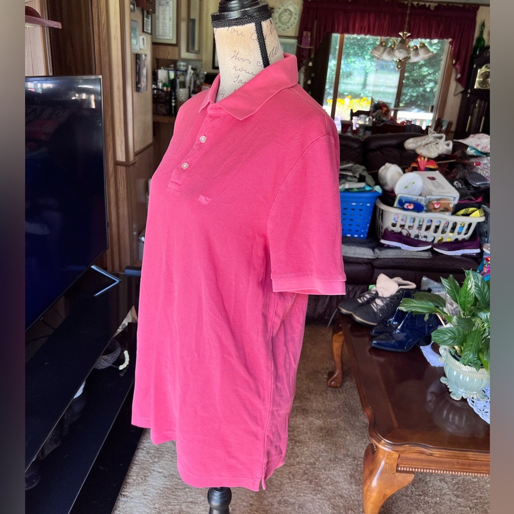 Men’s Vineyard Vines pink polo short sleeve shirt. - Picture 5 of 16